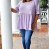 Heimish - BL-ET6611-10 - 32022 TOPS Sprinkled With Joy Top - Lavender