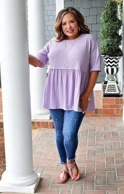 Heimish - BL-ET6611-10 - 32022 TOPS Sprinkled With Joy Top - Lavender