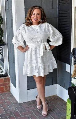 Salt & Pepper - AD2512-PP - 3722 DRESSES Heart Set On You Lace Dress - Ivory