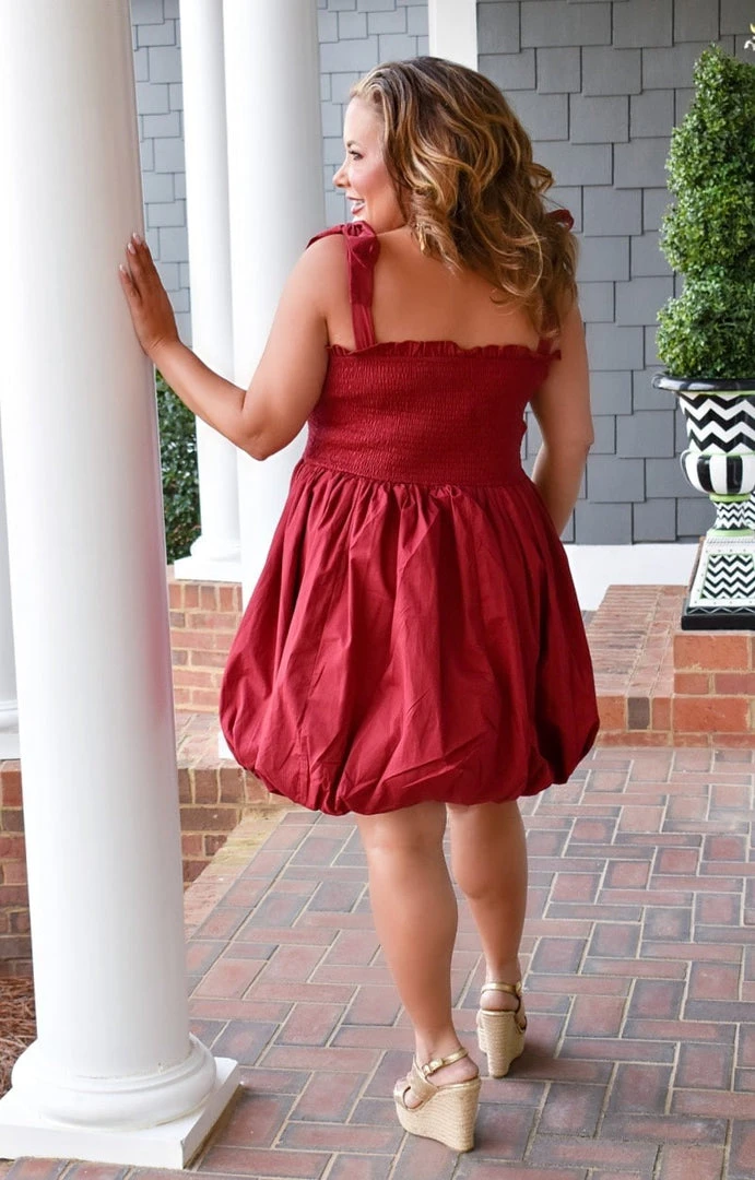 TCEC - CD02020 - 13022 No Letting Go Dress - Wine