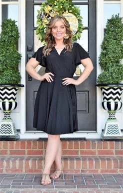 White Birch - D73217A1P - 3622 True Wish Dress - Black