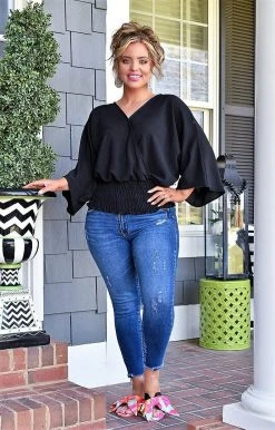 143 Story - TM6193C - 33022 TOPS Let's Get It Started Top - Black