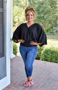 143 Story - TM6193C - 33022 TOPS Let's Get It Started Top - Black