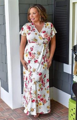 Chris & Carol - 211040D - 42822 So Into You Floral Maxi Dress - White