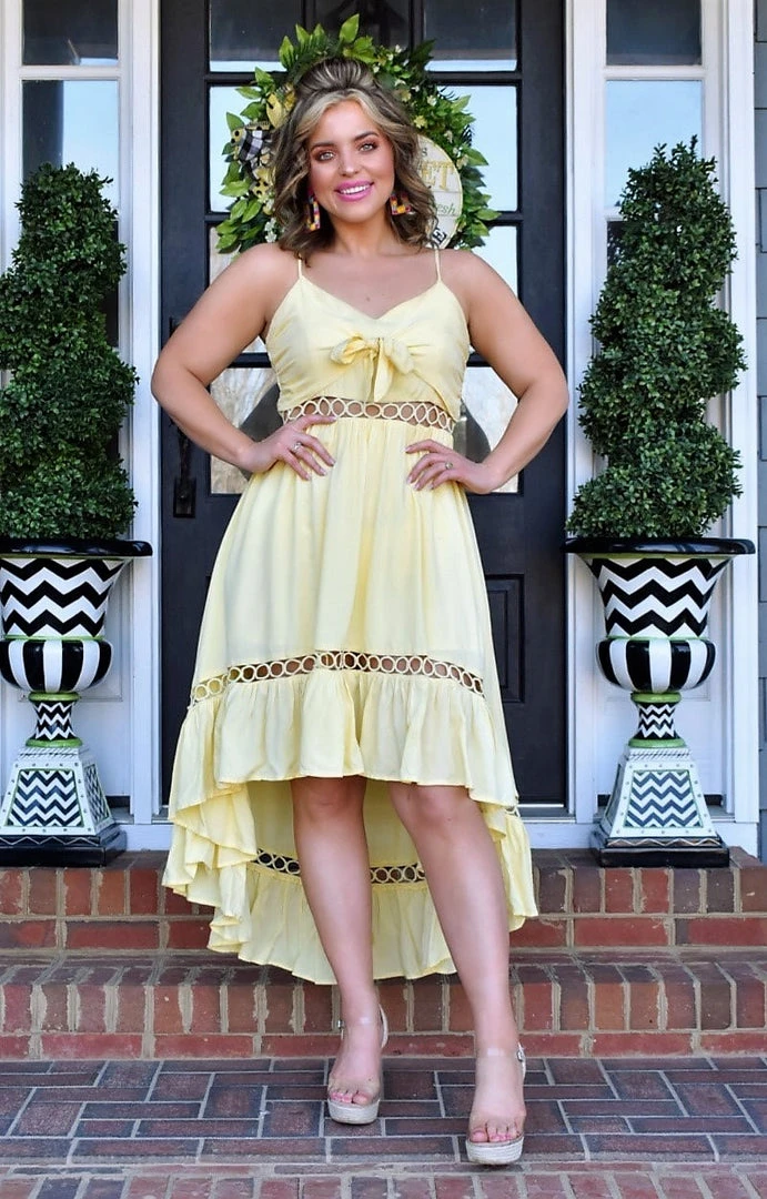 Main Strip - LD50338 - 22822 The Big Picture Maxi Dress - Yellow DRESSES