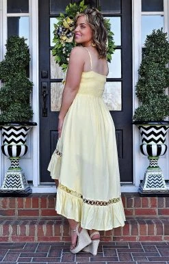 Main Strip - LD50338 - 22822 The Big Picture Maxi Dress - Yellow DRESSES